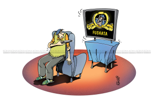 Fushata parazgjedhore - Karikatura