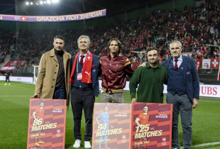Xherdan Shaqiri, Fabian Schar e Yann Sommer nderohen nga Federata e Zvicres