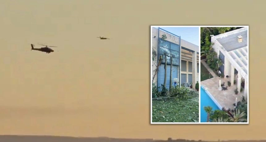 pamje nga sulmi me dron