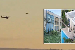 pamje nga sulmi me dron