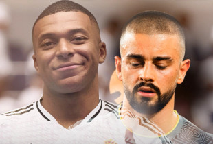 Edon Zhegrova dhe Kylian Mbappe