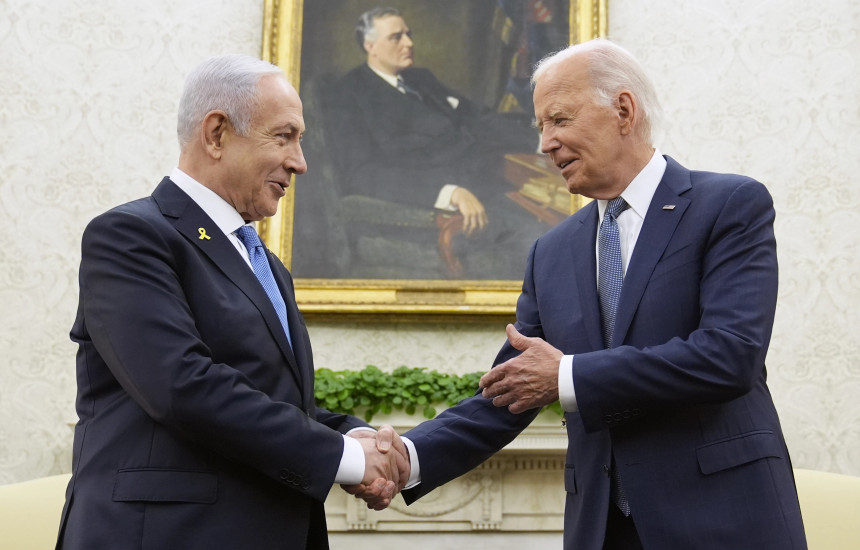 Benjamin Netanyahu me Joe Bidenin