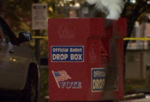 Djegia e kutive te votimit ne Portland te SHBA-se