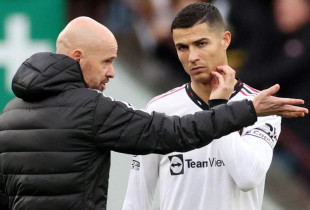 Erik ten Hag dhe Cristiano Ronaldo