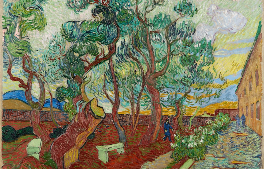 “The Park of the Hospital at Saint-Rémy”, Vincent van Gogh, 1889