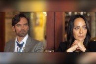 Gresa Pallaska në rolin e Aidës dhe Arben Bajraktaraj në rolin e Ilirit, në filmin “Pikë uji”