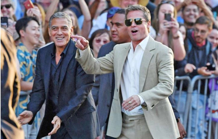 George Clooney dhe Brad Pitt