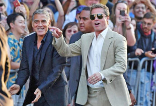 George Clooney dhe Brad Pitt