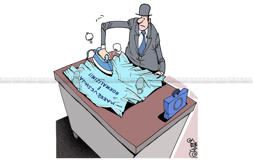 Karikatura e ditës - BE dhe marrëveshja e normalizimit