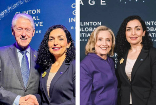 Vjosa Osmani-BIll Clinton - Hillary Clinton