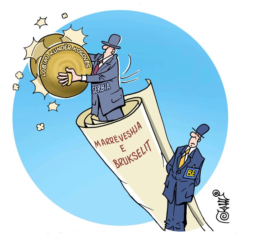 Karikatura e ditës - BE, Serbia dhe marrëveshja