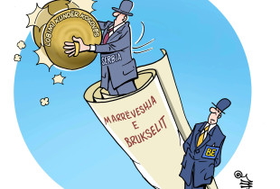 Karikatura e ditës - BE, Serbia dhe marrëveshja