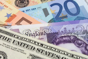 Euro, dollar, funta