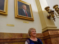 Piktorja me origjinë britanike, Sarah A Boardman, ka kundërshtuar pretendimin e presidentit amerikan se ajo “shtrembëroi qëllimisht” imazhin e tij