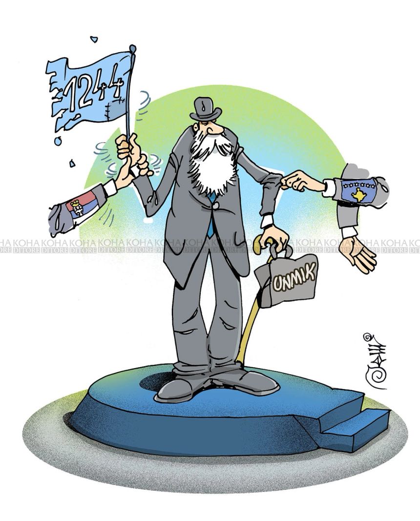 Karikatura e ditës - Mandati i vjetëruar i UNMIK-ut