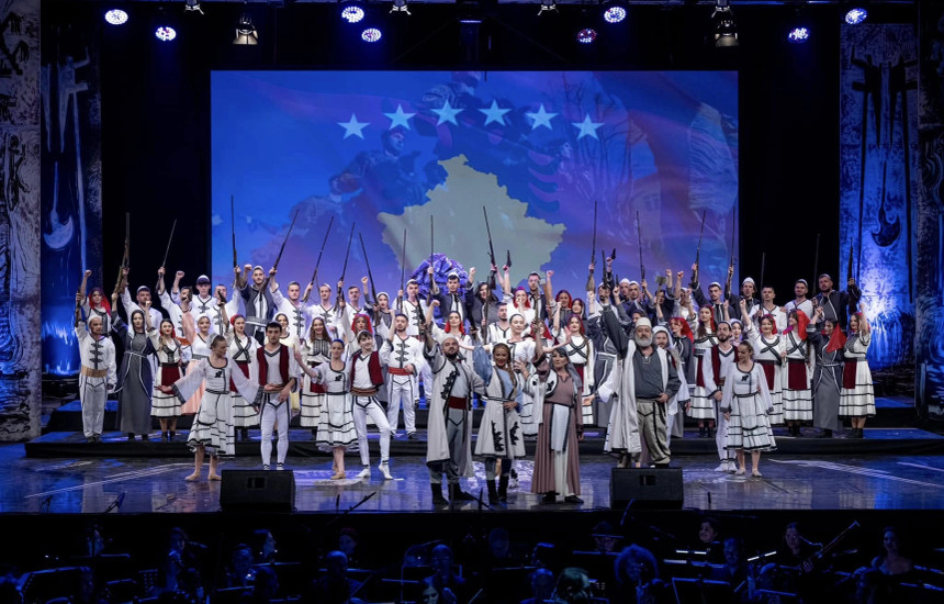 Opera “Goca e Kaçanikut” e kompozitorit Rauf Dhomi, premierë e Operës së Kosovës më 23 shkurt 2024 (Foto: Arben Llapashtica)