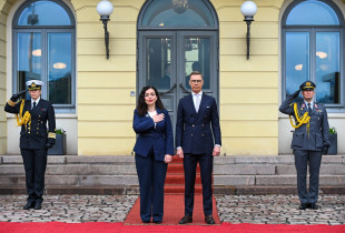 Presidentja Vjosa Osmani dhe presidenti i Finlandës, Alexander Stubb