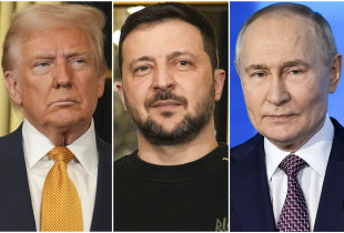 Donald Trump, Volodymyr Zelensky, Vladimir Putin