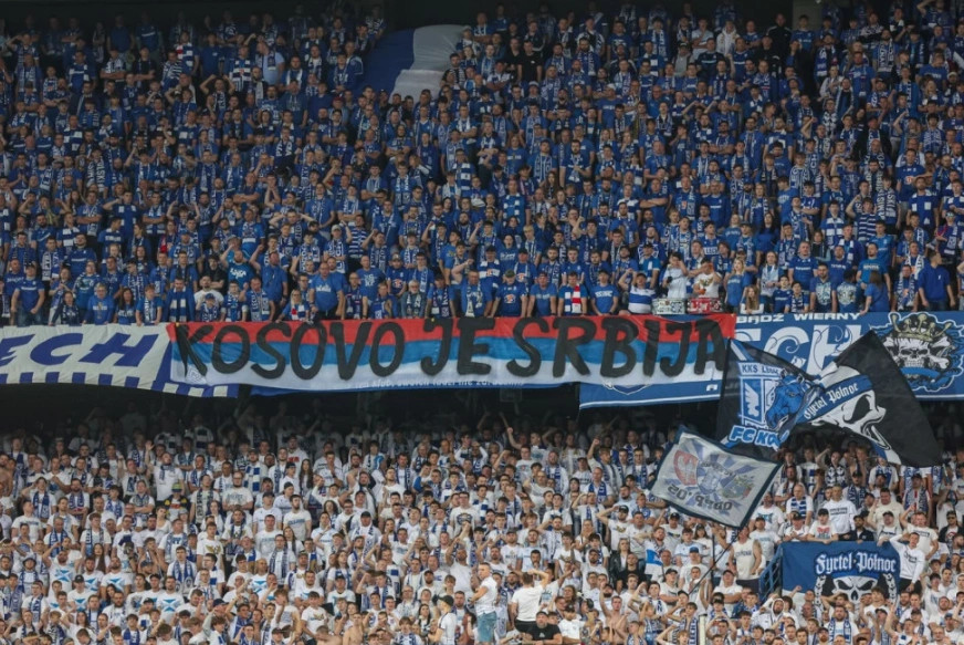 UEFA gjobit Lech Poznanin për banerin “Kosova është Serbi”