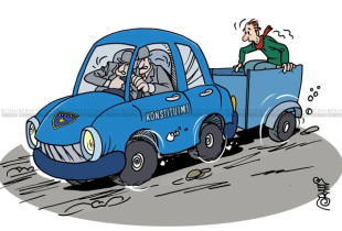 Karikatura e ditës - ngërçi politik dhe qytetari