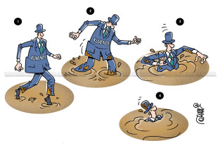 Karikatura e ditës - "Balta e gjallë" e konstituimit