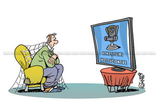 Karikatura e ditës - Saga e konstituimit