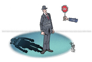 Karikatura 22-08-2025 (Lista serbe dhe moscertifikimi)