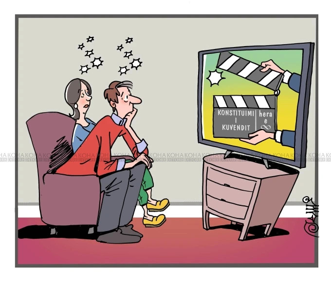 Karikatura e ditës - Konstituimi pa kufi
