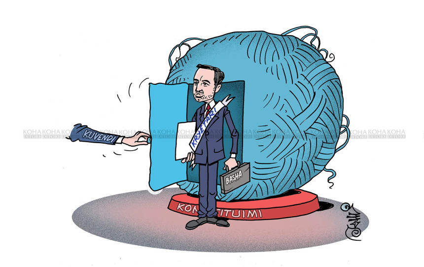 Dalja nga lëmshi konstituiv - Dimal Basha