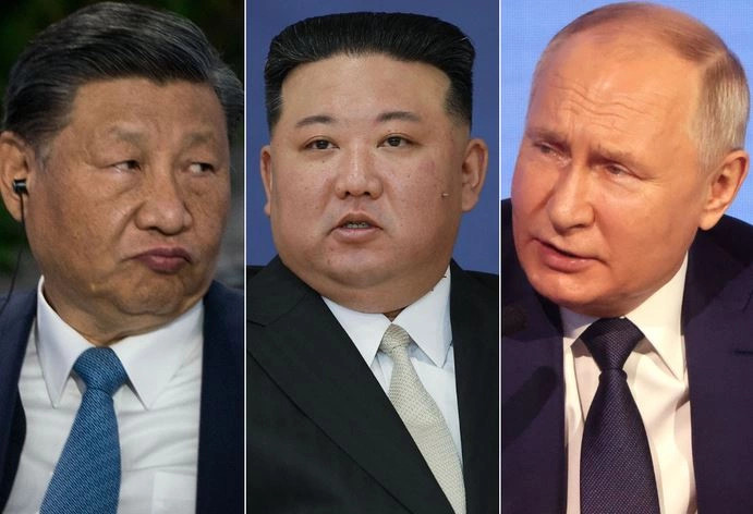 Xi Jinping Kim Jong Un Vladimir Putin