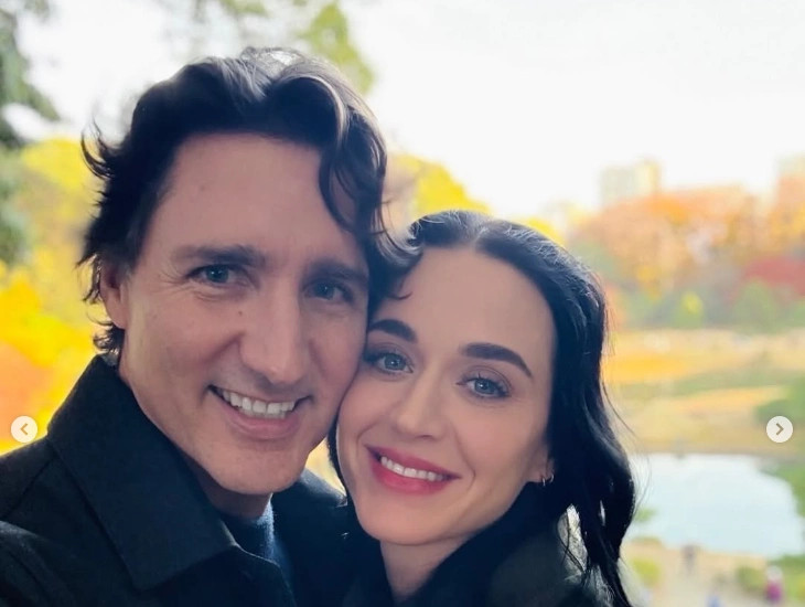 Katy Perry poston fotografi me Justin Trudeau në Instagram
