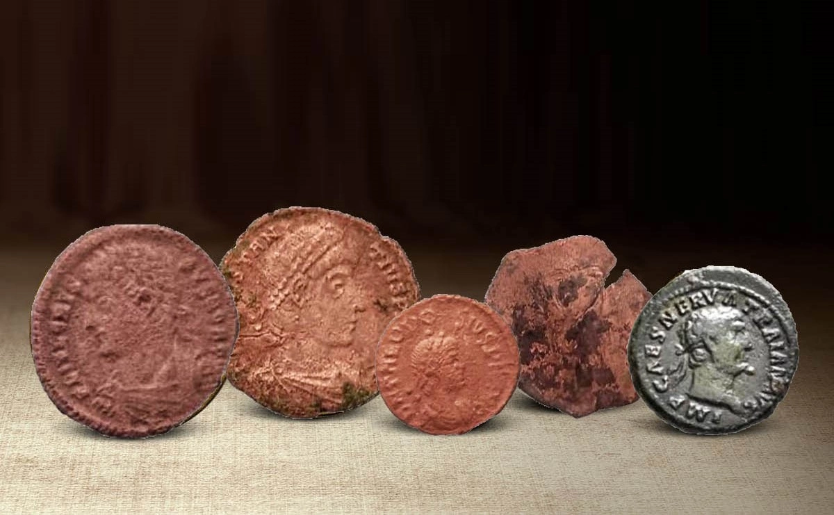 Katër monedha nga rajoni i Mitrovicës dhe “Nummus metallorum” e gjetur para vitit 1970 në rajonin e Municpium Dardanorum para vitit 1970, e dërguar në Beograd