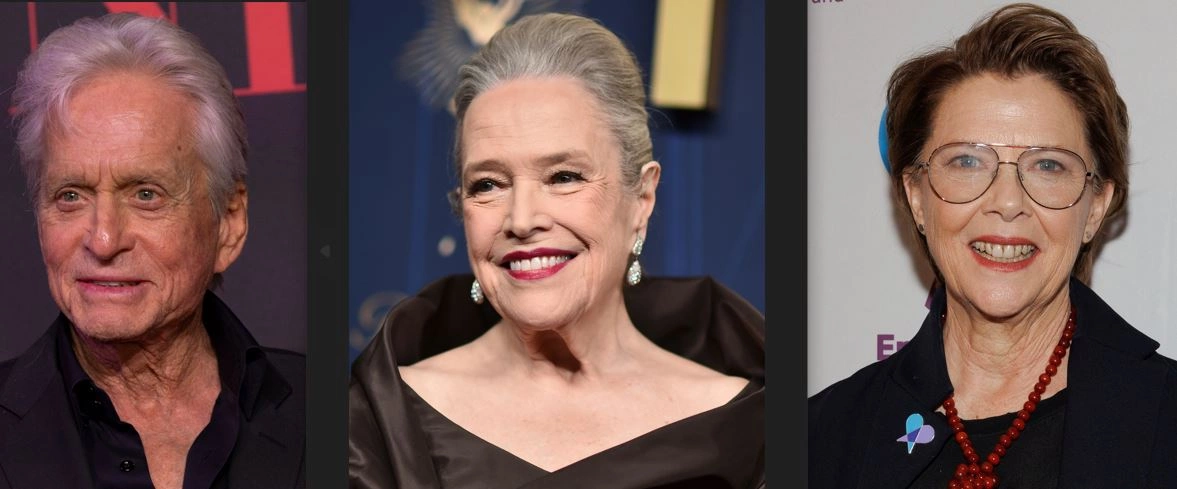 Michael Douglas, Kathy Bates dhe Annette Bening