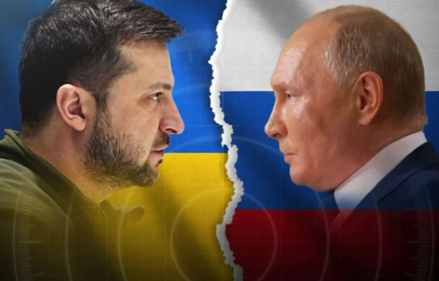 Volodymyr Zelensky dhe Vladimir Putin