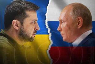 Volodymyr Zelensky dhe Vladimir Putin