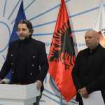 Kryetari i Komunës së Prishtinës, Përparim Rama në konferencë për media me drejtorin e Shërbimeve Publike, Bekim Brestovci