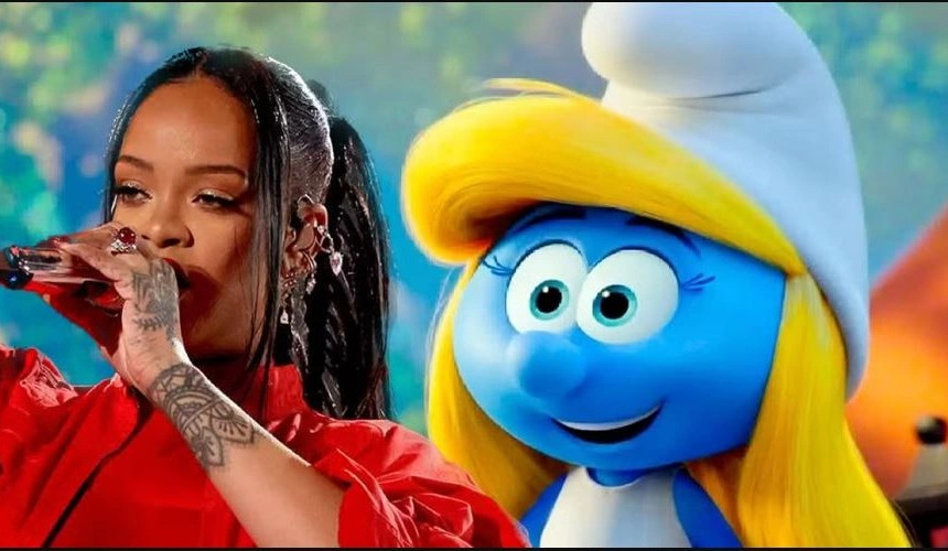 Rihanna në rolin e Smurfettes