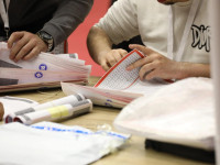 Pamje nga QNR ne Prishtine, salla 1 tetori, zgjedhjet 2025 (Foto: Driton Paçarada)