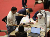 Numerimi i votave ne QNR 1 tetori Prishtine, zgjedhjet 2025 (Foto: Driton Paçarada)