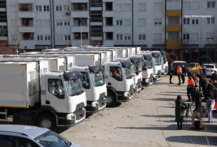 Kamionët e rinj për mbledhje të mbeturinave - Komuna e Prishtines