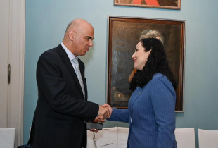 Vjosa Osmani dhe Alain Berset