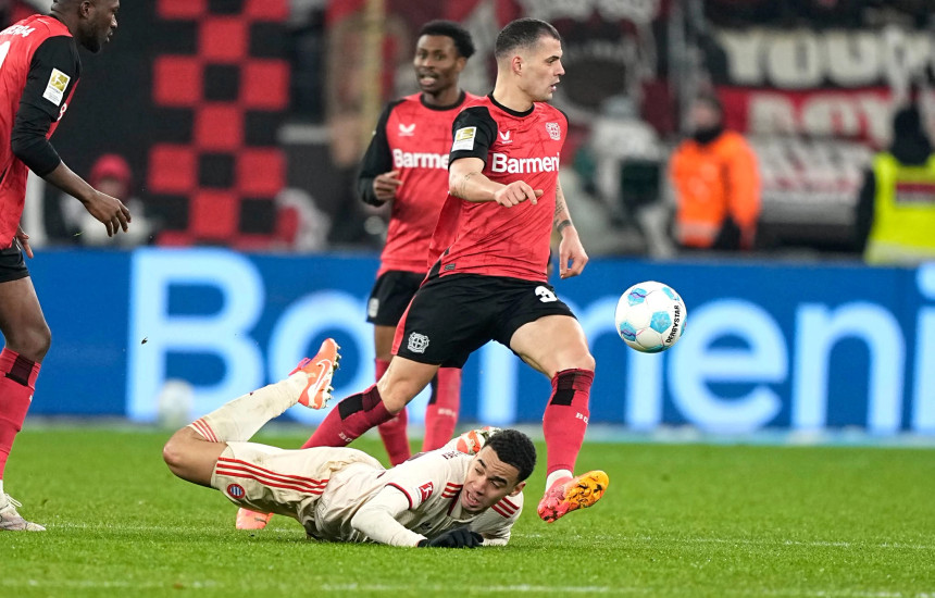 Granit Xhaka ne ndeshjen Bayer Leverkusen kunder Bayern Muenchenit