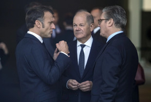 Emmanuel Macron, Olaf Scholz, Keir Stermer