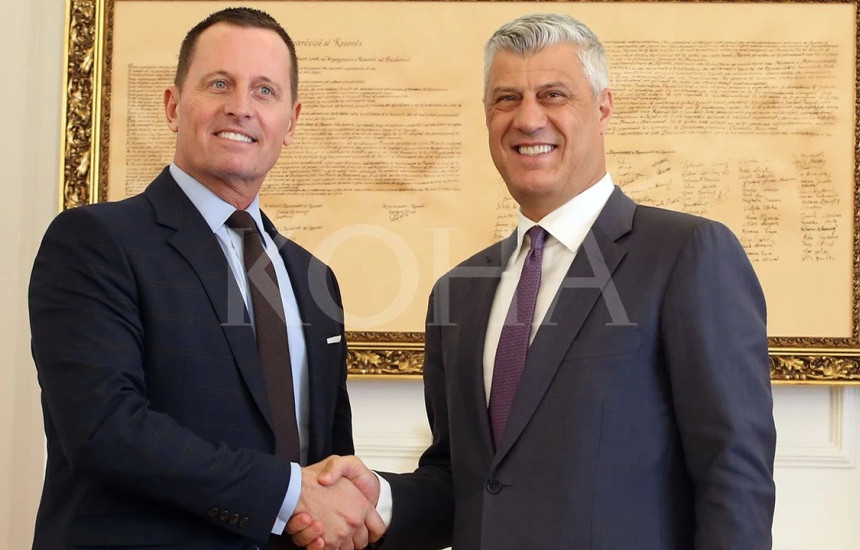 Emisari amerikan për misione të posaçme, Richard Grenell dhe ish-presidenti Hashim Thaçi