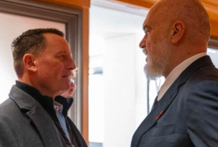Kryeministri i Shqipërisë, Edi Rama dhe emisari amerikan për misione të posaçme, Richard Grenell