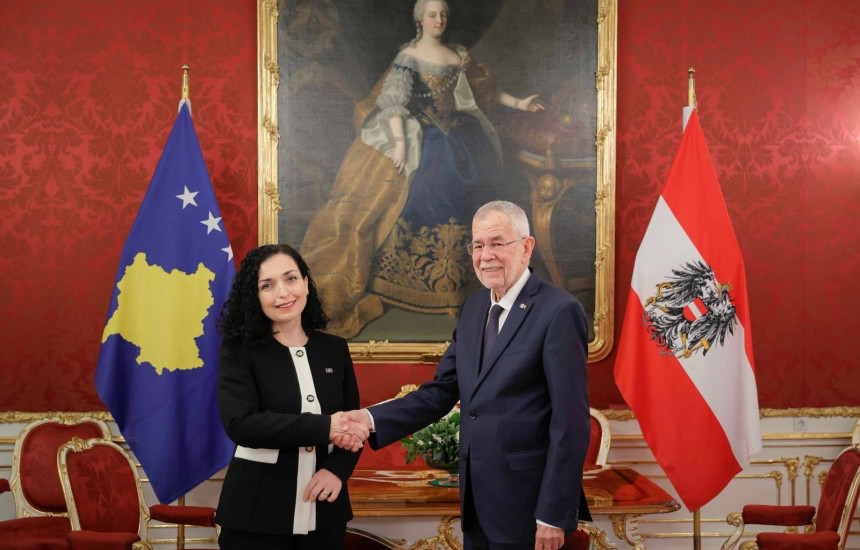 Presidenti i Austrisë, Alexander Van der Bellen dhe presidentja Vjosa Osmani