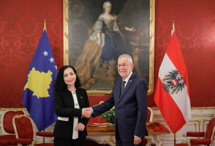 Presidenti i Austrisë, Alexander Van der Bellen dhe presidentja Vjosa Osmani