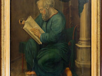 “Shkrimtar në antikitet”, autori i panjohur, vaj në kanavecë, rreth vitit 1750,