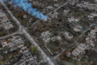 Pamje nga Chasiv Yar, ne Ukraine