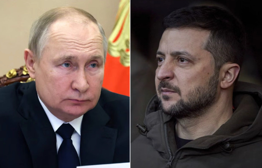 Vladimir Putin dhe Volodymyr Zelensky
